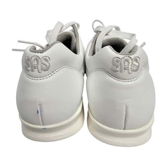 SAS Womens Freetime Comfort Shoes Size 6.5M White Leather Lace-Up Walking - Picture 4 of 6